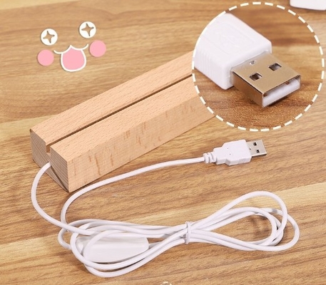 কেনা OEM DIY আলোকসজ্জা পরিষ্কার এক্রাইলিক হালকা আপ স্ট্যান্ড ডেস্ক খালি উষ্ণ ইউএসবি চার্জিং সঙ্গে নেতৃত্বাধীন online manufacture