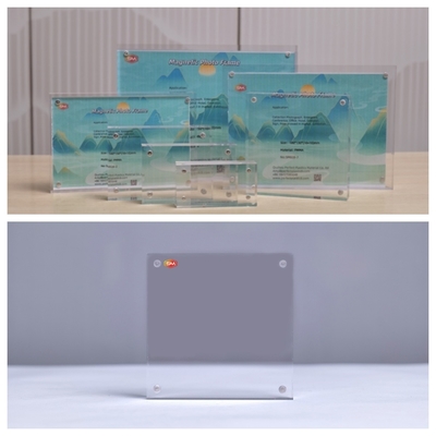 কেনা কাস্টম পরিষ্কার 11x17 ইঞ্চি 20mm বেধ চৌম্বকীয় এক্রাইলিক ফটো ফ্রেম অনলাইনে উৎপাদন