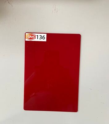 কেনা Vibrant Red Cast Acrylic Sheet 22mm Thick Panel for Retail Display Fabrication online manufacture