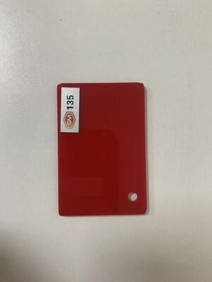 কসমেটিক স্টোরের ডিসপ্লেগুলির জন্য সহজ কাটিং সহ লাল রঙের উচ্চ গ্রেড কাস্ট অ্যাক্রিলিক শীট