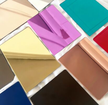 2 মিমি- 6 মিমি আয়না এক্রাইলিক শীট দেওয়াল সজ্জা জন্য নমনীয় স্ব-আঠালো