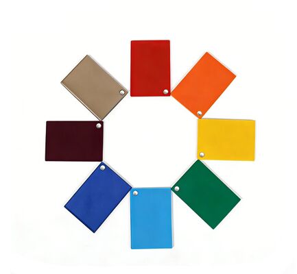 বাস স্টেশনের আশ্রয়ের জন্য রঙিন এক্রাইলিক শীট 18 মিমি ইউভি প্রতিরোধী রঙিন এক্রাইলিক প্যানেল